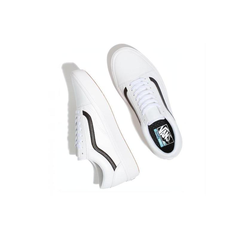 Vans Old Skool Comfycush Унисекс Низкие Кеды для Скейтбординга Белый Черный Классические Повседневные Модные VN0A3WMAODJ