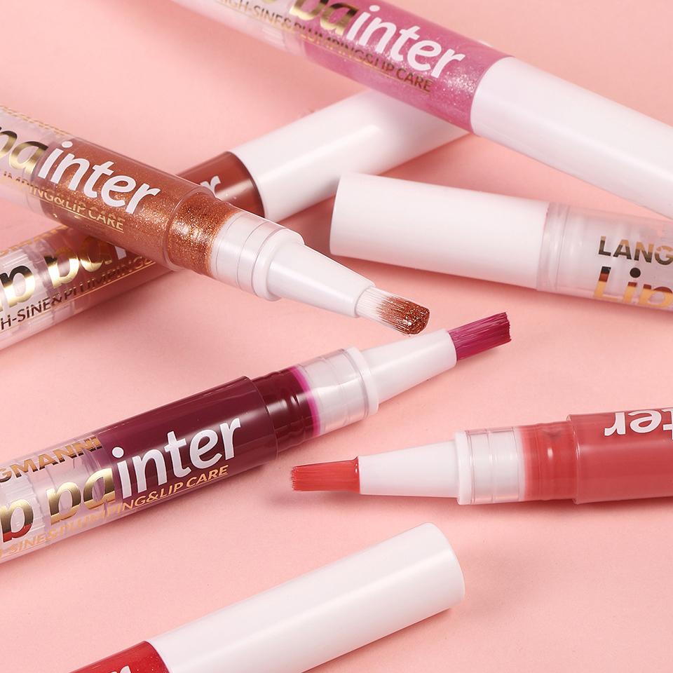 Новый блеск для губ Spin Pearl, легкий цвет, мягкая кисть, мерцающий увлажняющий блеск для губ, макияж для девочек