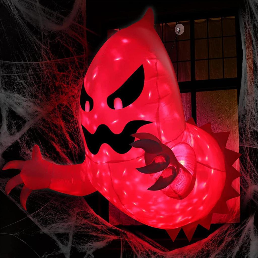 2025 Halloween Inflatable Ghost Horror Window Ghost Balloon Outdoor Courtyard Garden Decoration Fun Party Tool