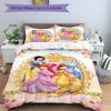 Princesses Floral Frame Print 3Pcs Bedding Setduvet Cover With 2 Bedropillowcase Home Birthday Gift
