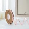Classic Gold-stamped Heart Ribbons 1cm*30 meters Gift Packaging Ribbon  DIY