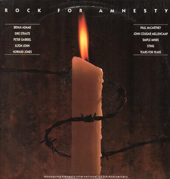 LP Пластинка РАЗНЫЕ ИСПОЛНИТЕЛИ Rock For Amnesty 422830617 MERCURY 1986 США Поп Б/У