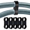 6AN Black Hose Aluminum Clamp-AN6 Hose Separator Fuel line Mounting Clamps Aluminum Hose Fitting Adapter Great for 3/8 Fuel Hose, Oil Line, Brake