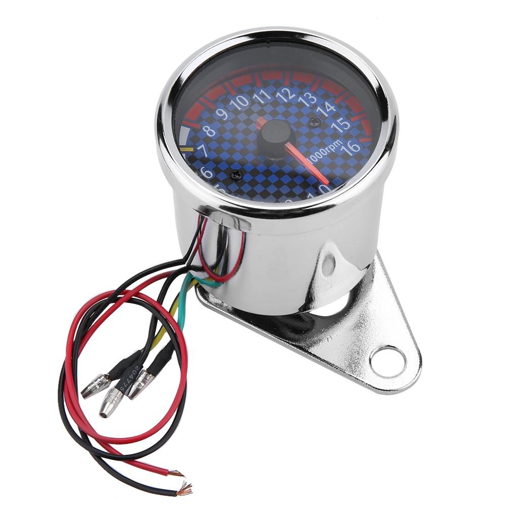 DC 12V Универсальный светодиодный дисплей для мотоцикла Тахометр Электронный тахометр Датчик 16000 об/мин