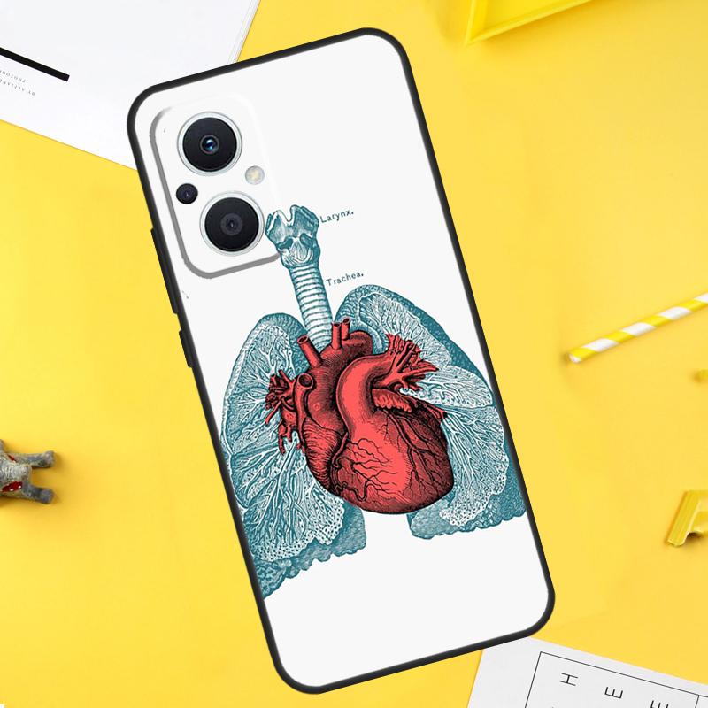 Медицинский Человеческие Органы Меридиан Арт Чехол Для OPPO Reno 10 8 Pro 4 5 6 7 Lite 8T 4Z 5Z OPPO Find X6 Pro X2 X3 Neo X5 Lite Чехол