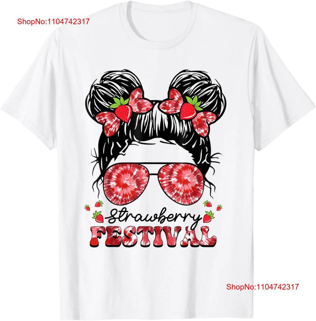 Strawberry Festival Fruit Lover Strawberries Girl Cute Women T Shirt vintage Washed Casual Comfortable fashion