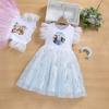 Girls' Summer 2024 Elsa Princess Dress - New Fashion Frozen & Snow White Design