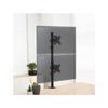 Soporte de mesa TooQ DB1233TNV-B para 2 monitores 13-32" vertical acero negro