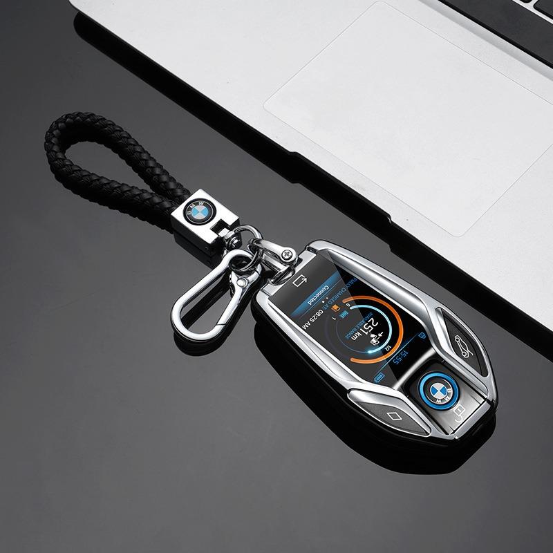 BAGG9 Car Sticker Alloy New TPU Car Key Case Cover Shell Keychain For BMW 5 7 Series G11 G12 G30 G31 G32 I8 I12 I15 G01 G02 G05 G07 X3