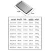SikaiZhuo 304 Stainless Steel Rectangular Serving Tray