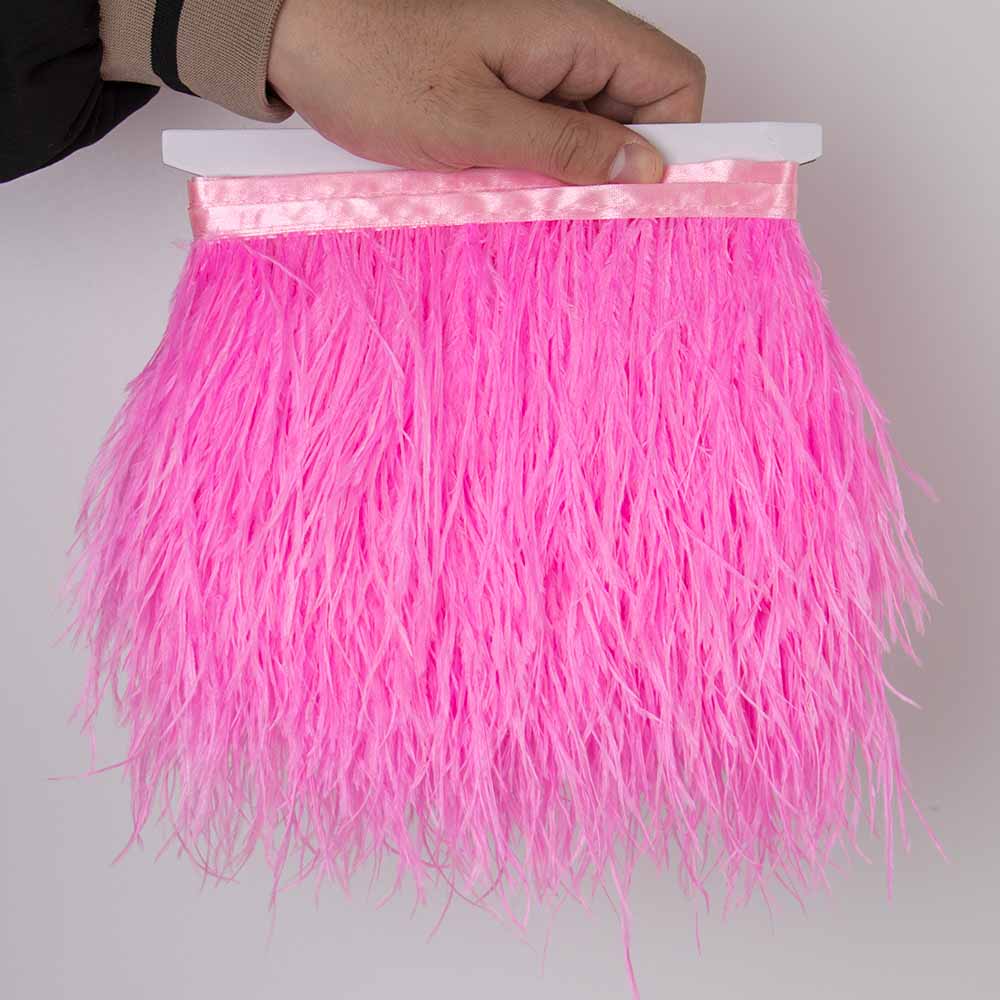 Перо 1 метр Красная отделка из страусиных перьев на тесьме Ленточная бахрома 8-10 см Ткань Юбка Швейные принадлежности Украшение для платья и одежды