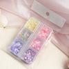 6 Grids Colorful Flowers Nail Sequins Shining Nail Art Glittering Sequins Finger Nail Art Accessories