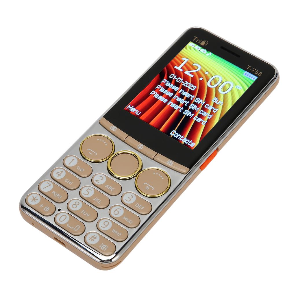 T 758 GSM разблокированный сотовый телефон 2,8-дюймовый экран 3200 мАч аккумулятор большая кнопка высокая громкость сотовый телефон для