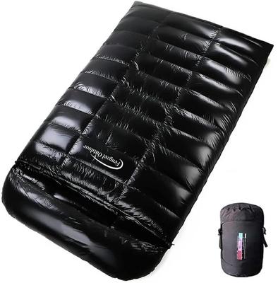 Fengzel Outdoor новейший 3D-спальный мешок для двоих, конвертного типа, выдвижные ножки, 220×130 см, 93% высококачественного пуха, вес пера 1000–4000 г,