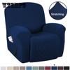 1 2 3 Seater Polar Fleece Recliner Sofa Cover Elastic Spandex Couch Slipcover Lazy Boy Armchair Covers for Living Room Furniture