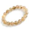 Jewelry Town Shosenkyo Rutilated Quartz 17cm Inner Power Stone for Good Fortune and Career [Eigado] Bracelet, 11.5mm Beads, Diameter,
