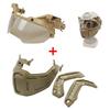New Tactical FAST Helmet Half Face Mask With Flip Goggles Hunting Airsoft CS Game Paintball Mask Helmet Accessories Gear