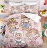 Kawaii MIKKO Bedding Sets Comforter Quilt Bed Cover Duvet Cover Pillow Case 2-3 Pieces Sets Kids Adult Size Cartoon Decoration