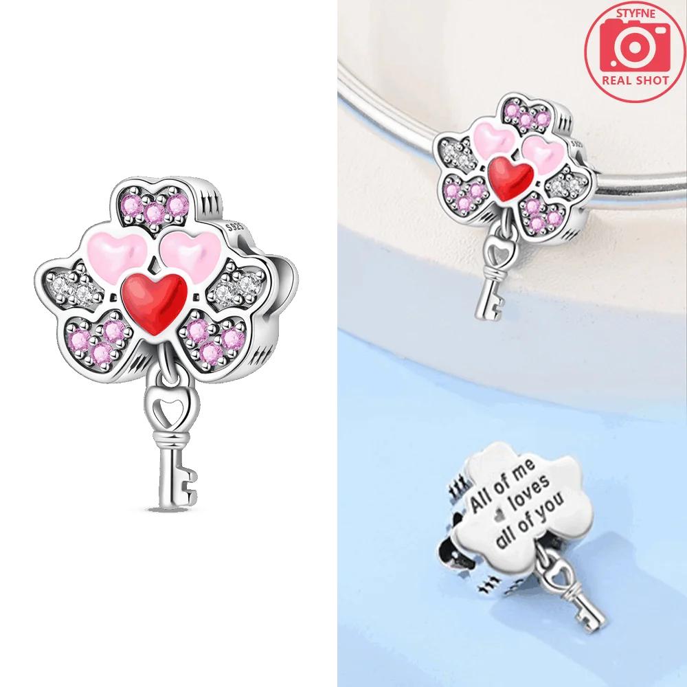 Balloon Butterfly Pendant Cherry Blossom Umbrella Beads Fit Bracelet Women Original Copper Jewelry Diy Anniversary Gift