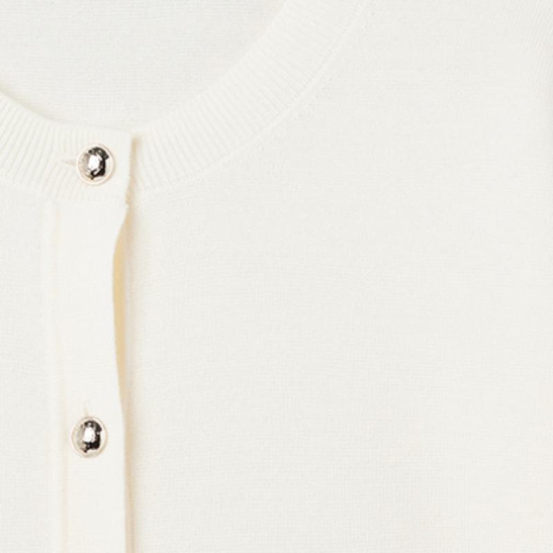 She S miss кардиган с круглым вырезом на пуговицах SSkcdp12040 Cr