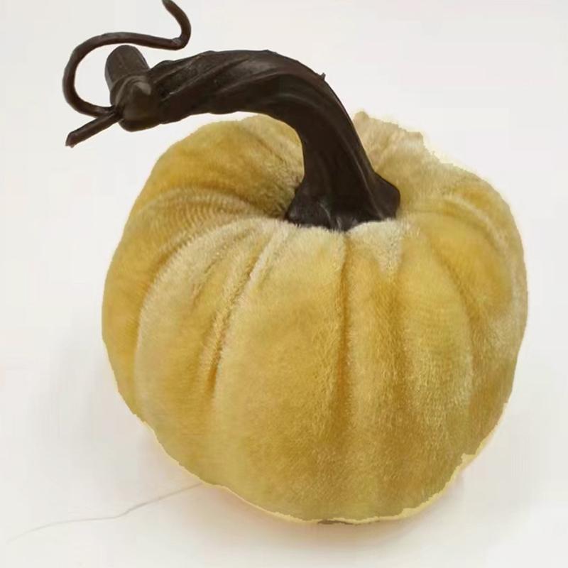 Хэллоуин украшения маленькие тыквы из пены поддельные бархатные тыквы тыквы декор стола