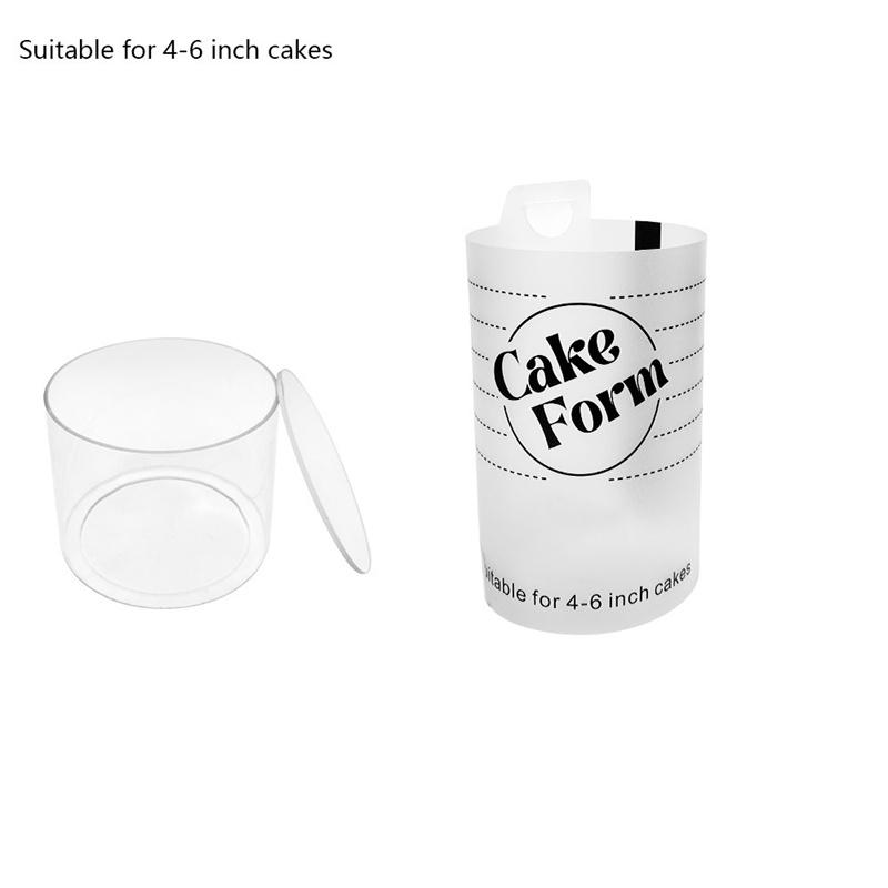 Регулируемая круглая форма для торта 4-10 дюймов, выдвижные инструменты для мастики, кольцо для муссового торта, акриловое кольцо, форма для выпечки, инструменты для украшения торта