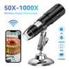 Simsiz raqamli mikroskop 50X-1000X kattalashtirish Android IOS iPhone PC uchun moslashuvchan stend Elektron stereo Wifi mikroskop