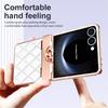 Для Samsung Galaxy Z Flip7 5G Чехол для телефона из ПУ кожи с покрытием, блестками, стразами, кольцом-держателем, защита шарнира, защитная пленка для экрана, противоударный чехол