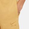 Nike Однотонные вязаные спортивные штаны с вышивкой логотипа и манжетами для детей, бежевый цвет, DX5130-725