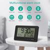 ORIA Digital Alarm Clock LCD Display Travel Alarm Clock Small Digital Clock With Calendar Temperature Battery Operated Clocks