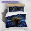 Chelsea FC Pattern Printed 3PCS Bedding Set Soft Skin-Friendly Washable Duvet Cover & Pillowcases Set All Season Bedroom