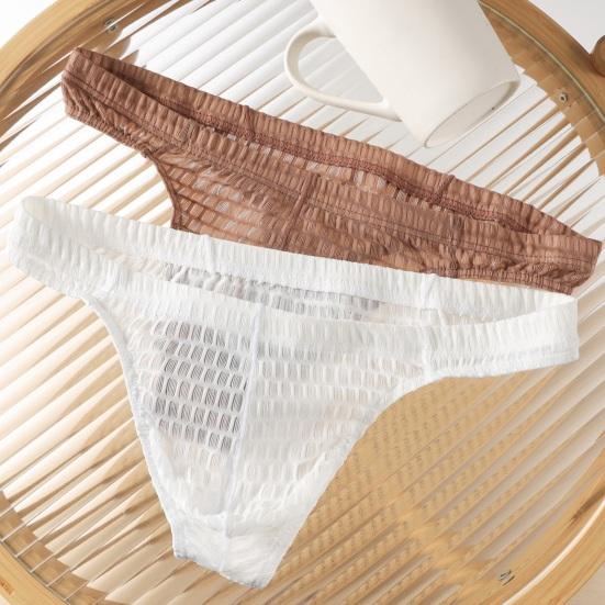 Мужские Стринги Сексуальные Низкой Посадки G-String Бикини Трусы Ультратонкие С Т-образной Спинкой Нижнее Белье С Поддержкой U-образного Мешочка Трусы