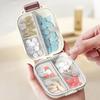 Pill Dispenser Storage Box Large Capacity Multiple Compartments Small Medicine Divider Portable