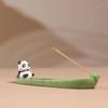 Cartoon Resin Animal Shape Incense Stick Holder Leaf Shape Line Incense Burners Table Crafts Sandalwood Coil Base Home Decorate