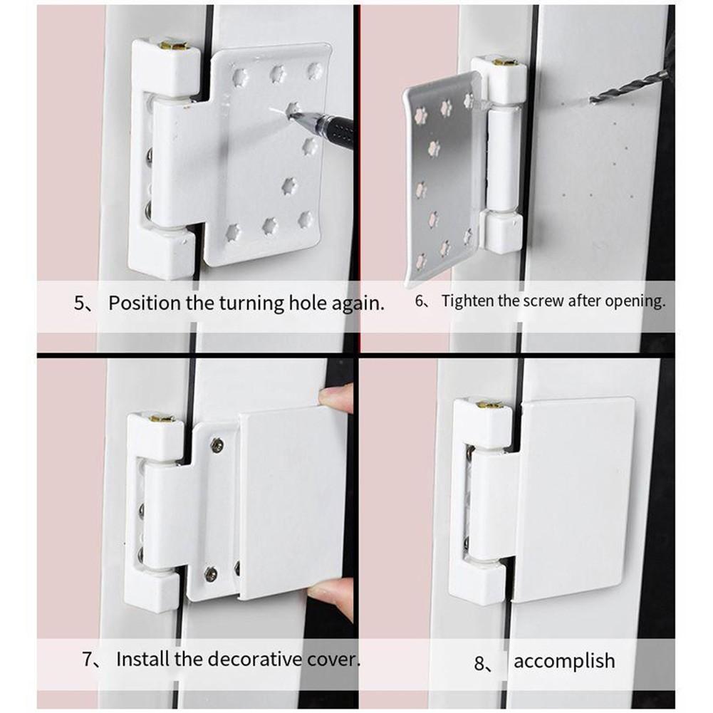 Thick Doors Hinge Aluminum Alloy Casement Left Right