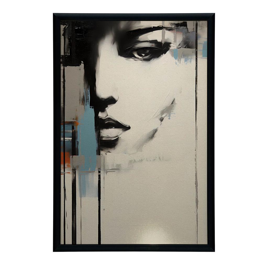 Urban Femininity In Abstraction Urban Femininity In Abstraction, 30X40 Cm, Black Aluminum Frame, 230 Gsm Matte Paper
