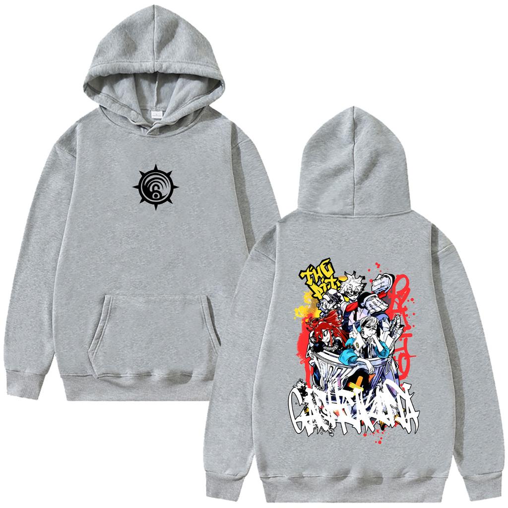 Anime Gachiakuta Rudo Zanka Enjin Merch Hoodie Unisex Manga Oversized Hooded Tracksuit Fashion Casual Pullover Hoodies