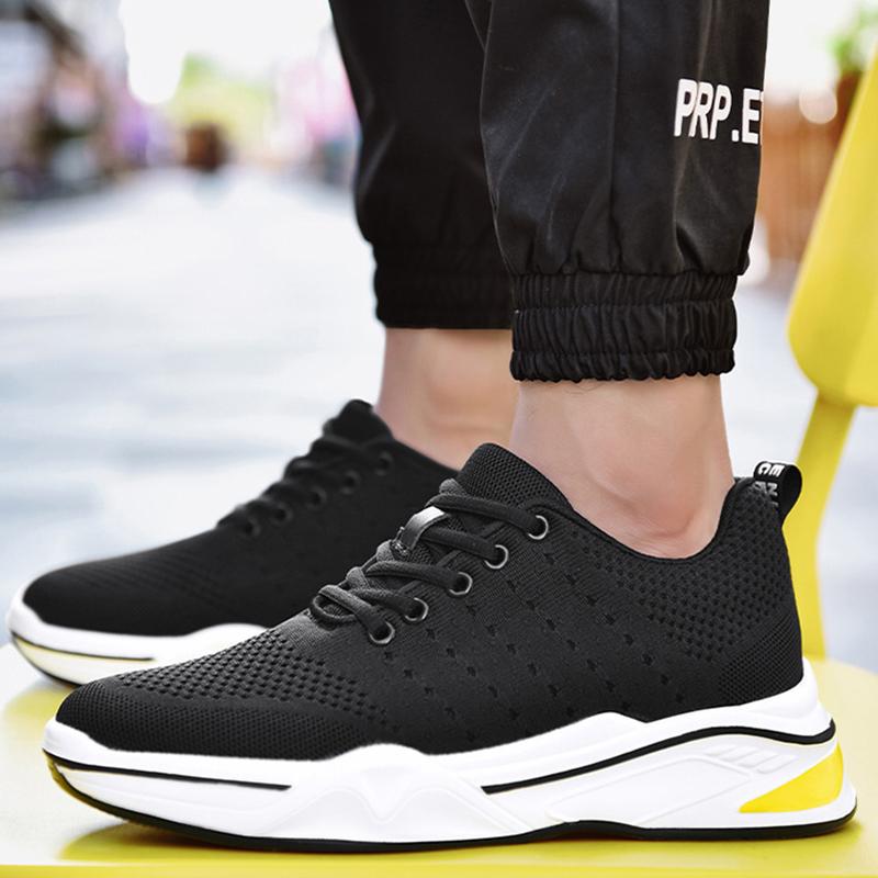 Мужская обувь для увеличения роста, дышащая, нескользящая, с толстой подошвой, спортивная обувь для повседневного бега на открытом воздухе, стелька 4/6/8 см, повседневная обувь для увеличения роста