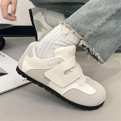 Осень 2025 корейская версия обуви на липучках Dexun женские новые трендовые туфли в стиле инс, универсальная персонализированная спортивная обувь