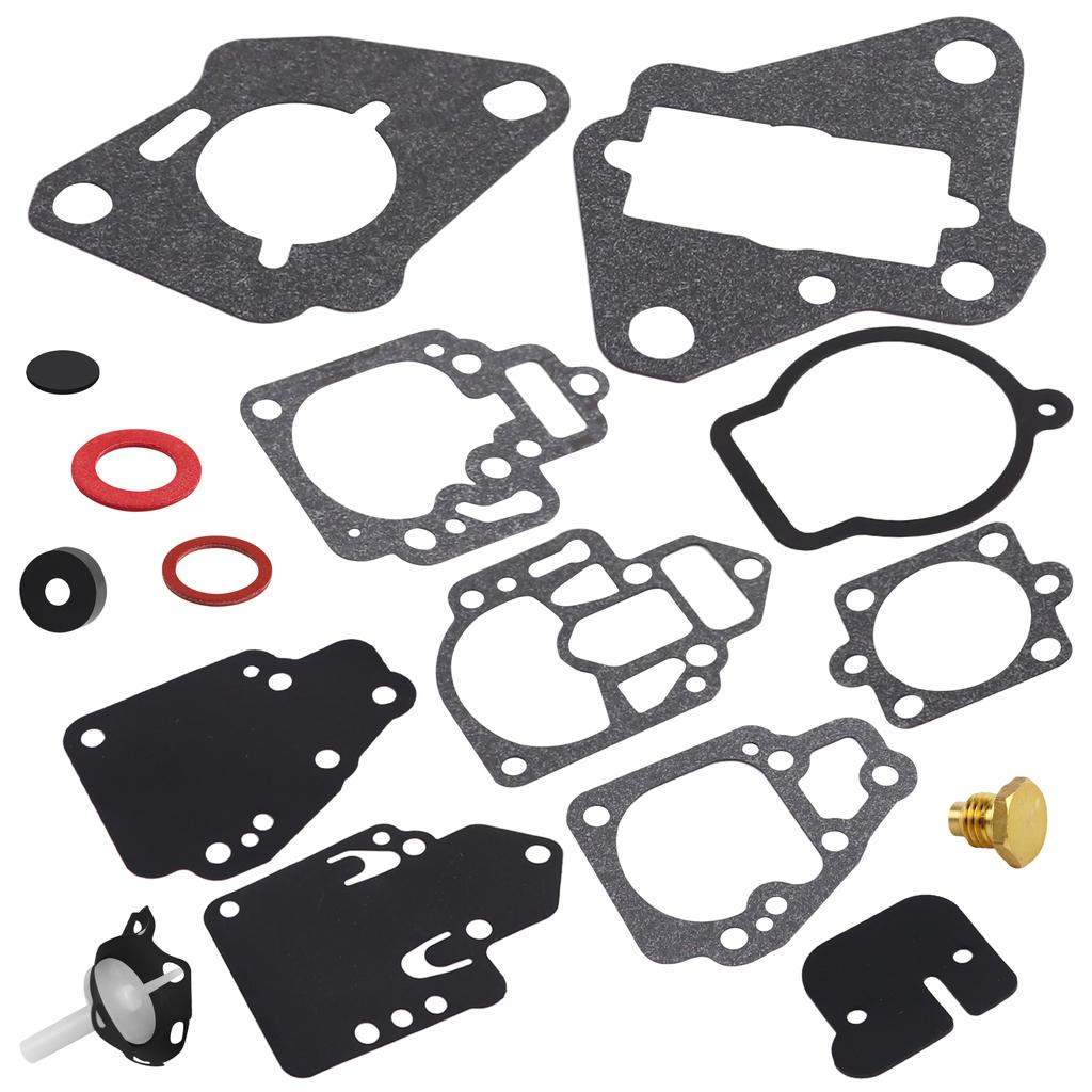 Carburetor Repair Rebuild Kit Gasket for Mercury Mariner Outboards 6 8 9.9 10 15 20 25 HP 2cyl Boat Motor 18-7212 1395-97611