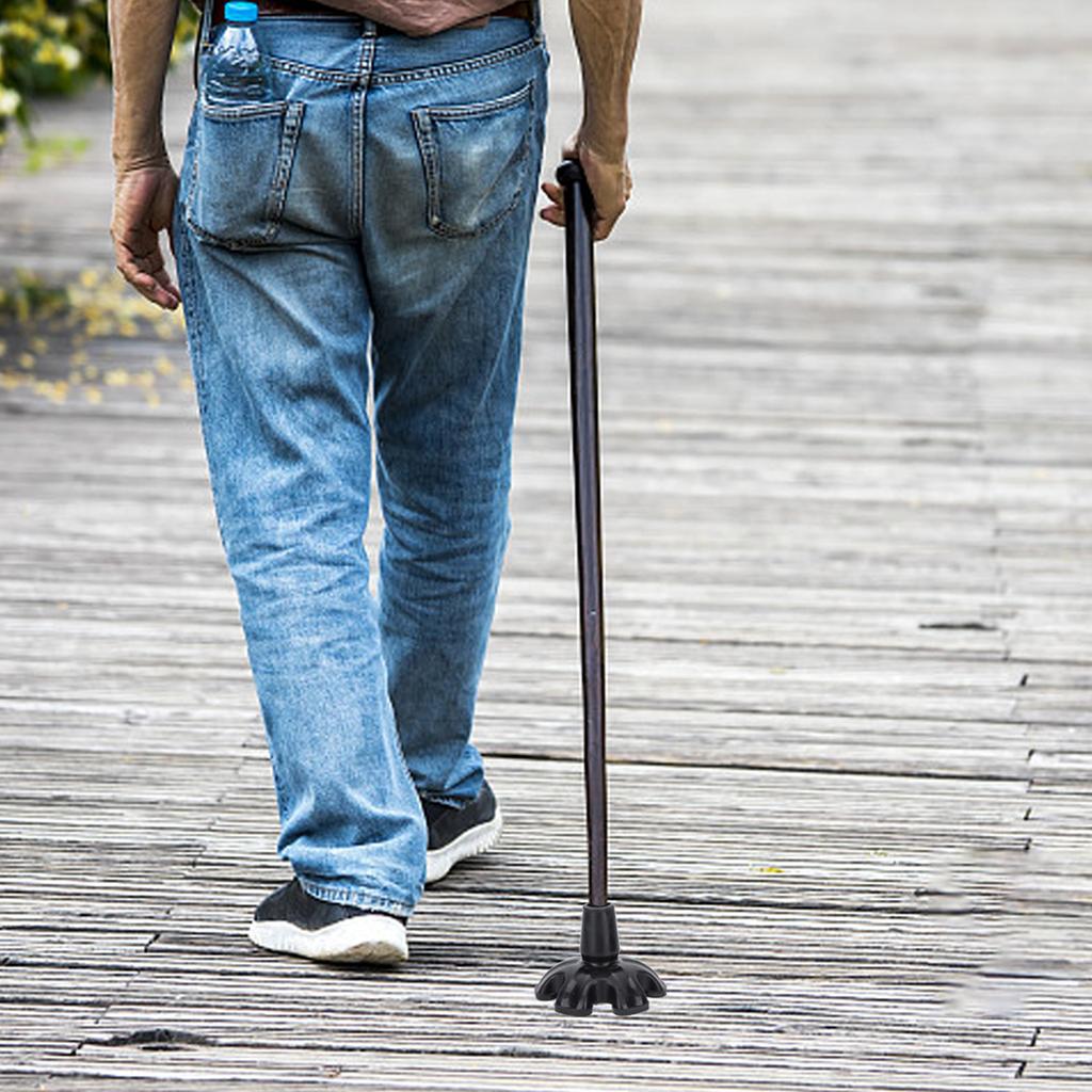 Наконечник для трости силиконовый 6-столбчатый дизайн высокая устойчивость предотвращает скольжение 22 мм ножка для трости