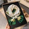 New small scarf thin and narrow strip printed silk scarf women's new streamer fashionable versatile professional decoration scarf scarf