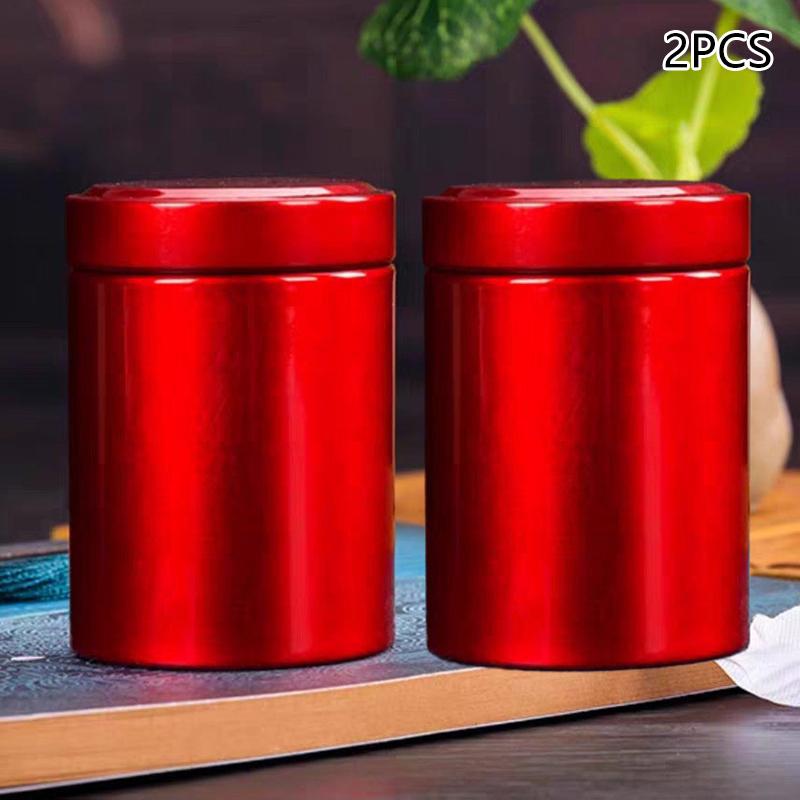 2 шт. Мини пустая жестяная банка для чая, бытовая герметичная банка для зеленого и черного чая, портативная домашняя маленькая коробка для упаковки чая, жестяные банки для хранения