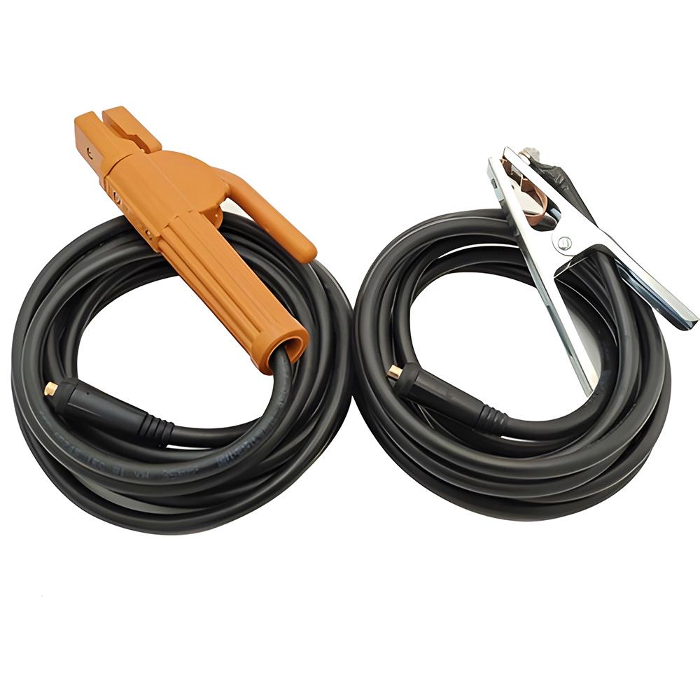 300-500A Ground Cable Clamp Electrode Holder Welding Earth Clip Welding Tongs Kit For MIG TIG Arc Welding 5m Cable 10-25 Plug