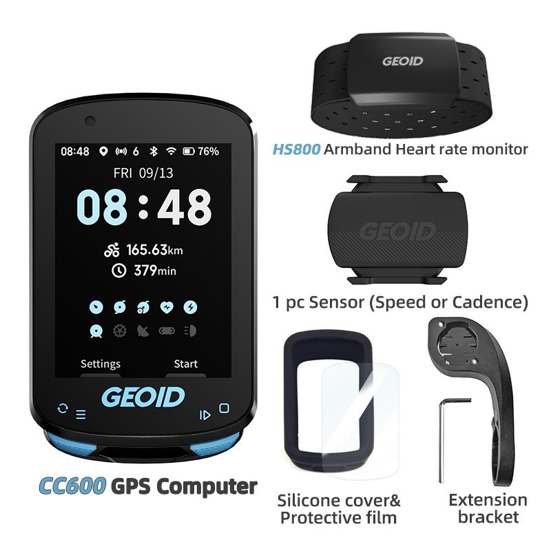 Geoid CC600 Smart Route Navigation Bike Computer 11 Languages Wireless Bicycle Speedometer Automatical WIFI ANT+ Odometer2