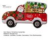 Рождественская коробка конфет, изысканный мультяшный дизайн автомобиля, подарочная упаковочная коробка из кованого железа для украшения праздничной вечеринки