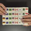 64 блока Seaside Escape Mahjong Game Tiktok Популярная игра Double With Pattern Of Flag Play Party Puzzle Toy Fun Game Gift