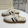 Summer Women Mules Shoes Sports Round Toe Flat Female Footwear Sneakers Clogs Platform Slip On Fashion Comfortable Half Slippers