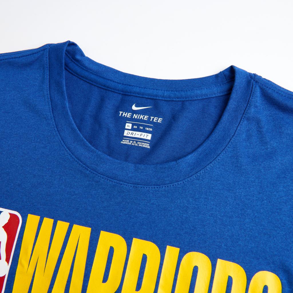 Nike Футболка НБА Логотип Буква Дышащая Короткий Рукав Детские Топы Синий 3Z2B7BBKU-WAR