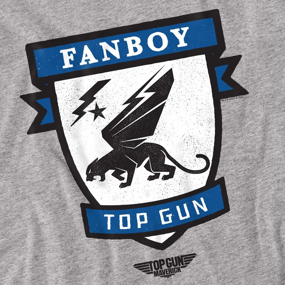 Top Gun Унисекс Футболка для взрослых с логотипом Фэнбой